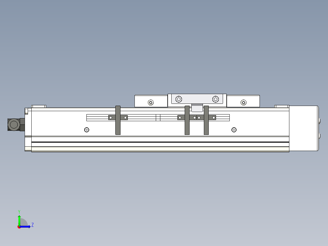 Toyo东佑达直线模组-ECH10-100-BL-100W+煞車左视图