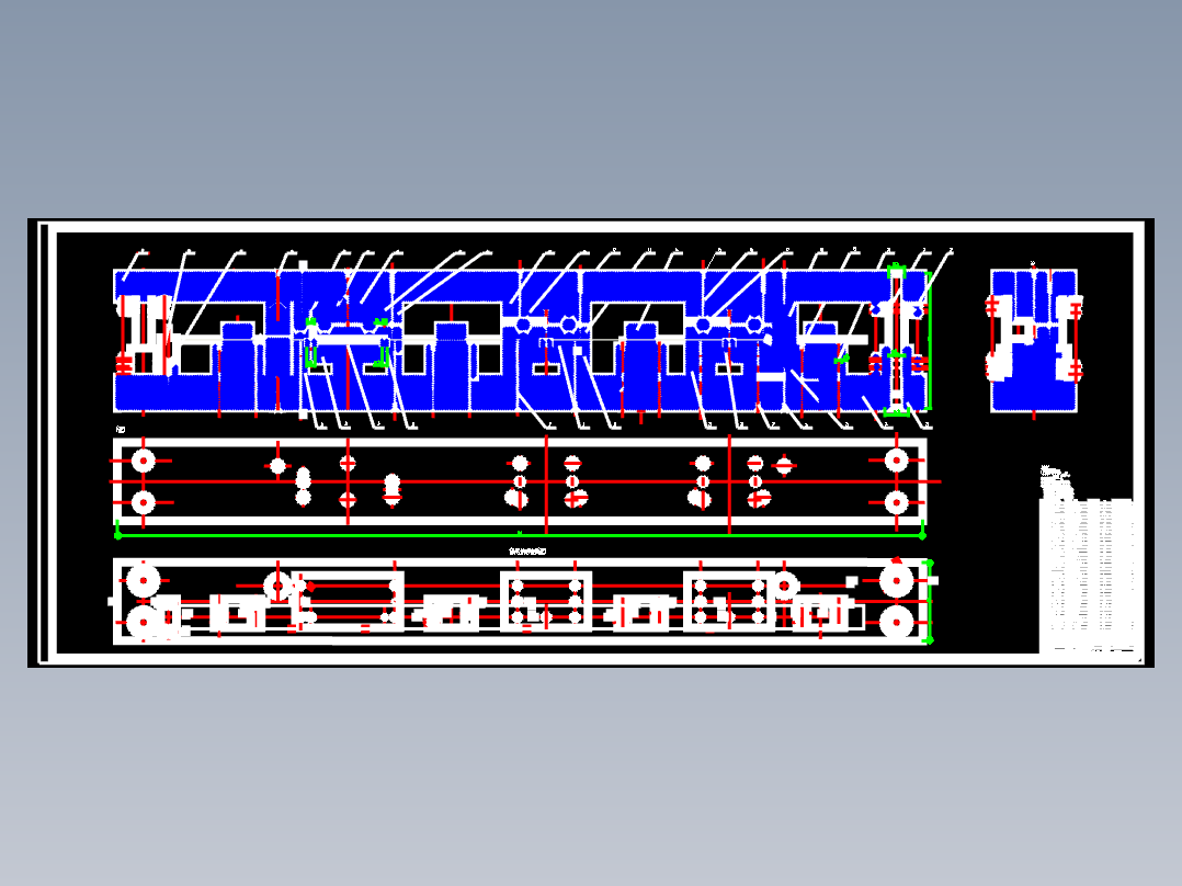模具-电池板铝边框冲孔模的设计