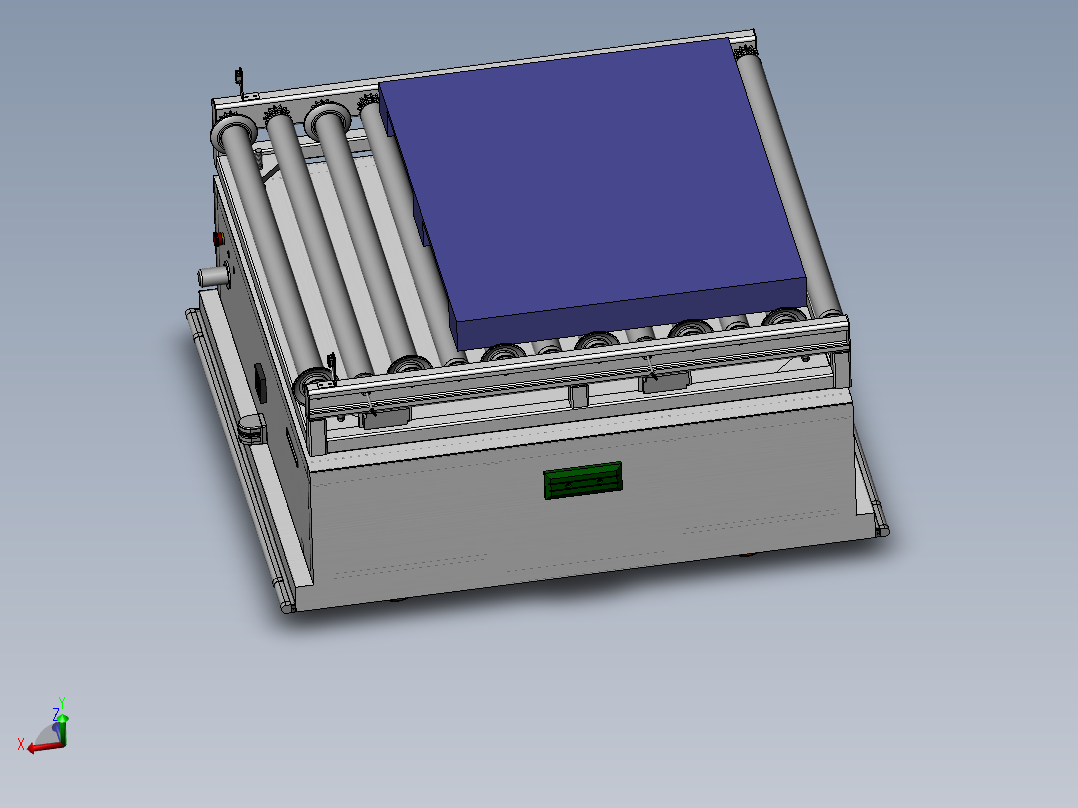 双舵轮驱动磁导式滚筒搬运AGV