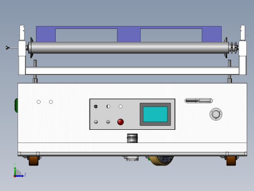 双舵轮驱动磁导式滚筒搬运AGV左视缩略图