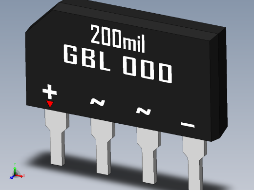 桥式整流器-GBL.SLDPRT