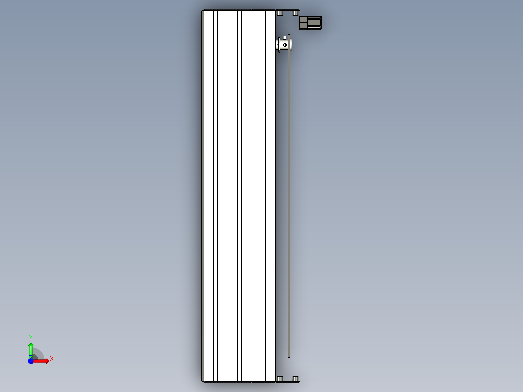 铝材料壁柜前视图