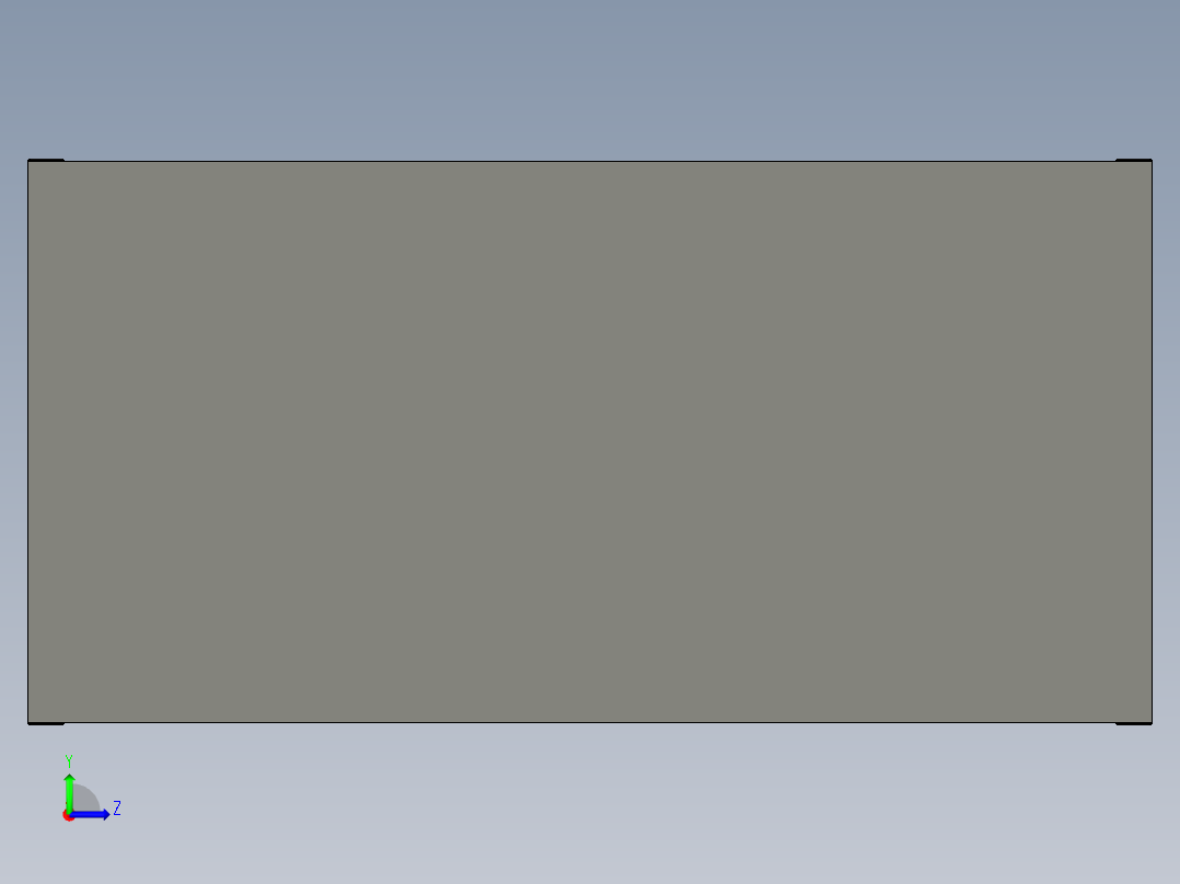 铝材料壁柜左视图