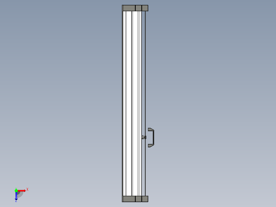铝材料壁柜俯视图