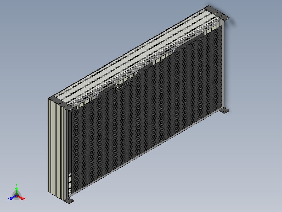 铝材料壁柜正等轴测图