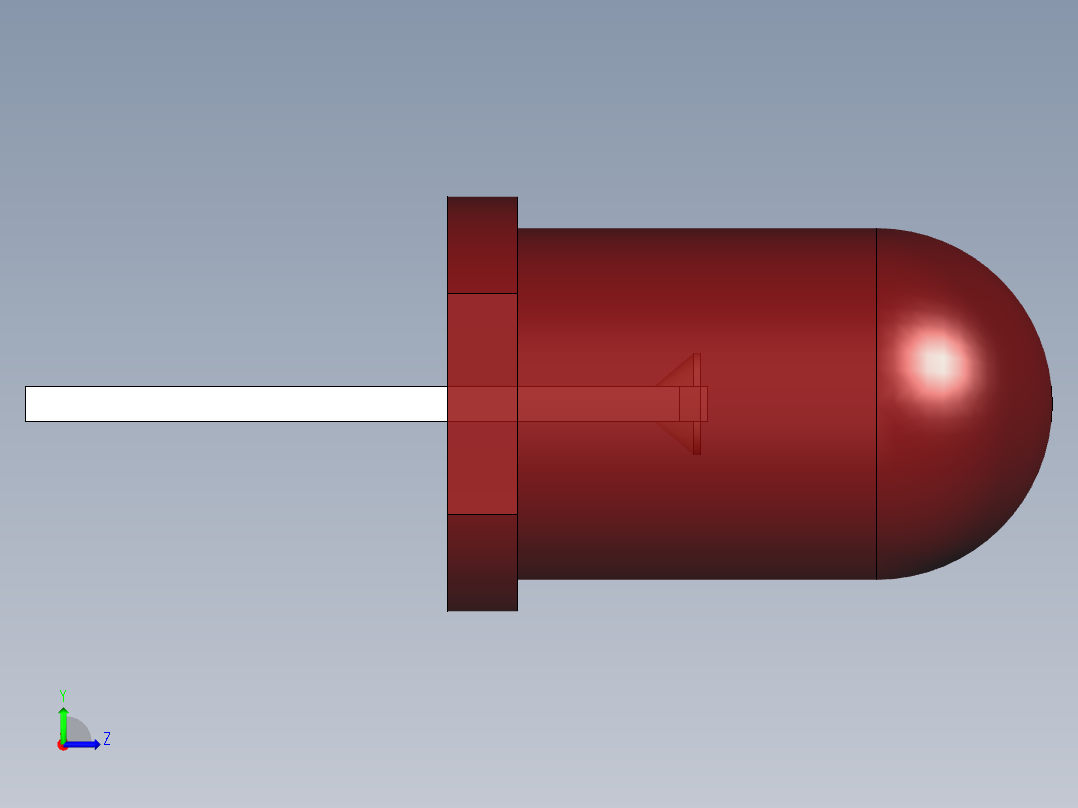 LED_Round_Red96_D5.0mm左视图