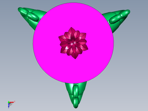玩具火烈鸟节日桌子俯视缩略图