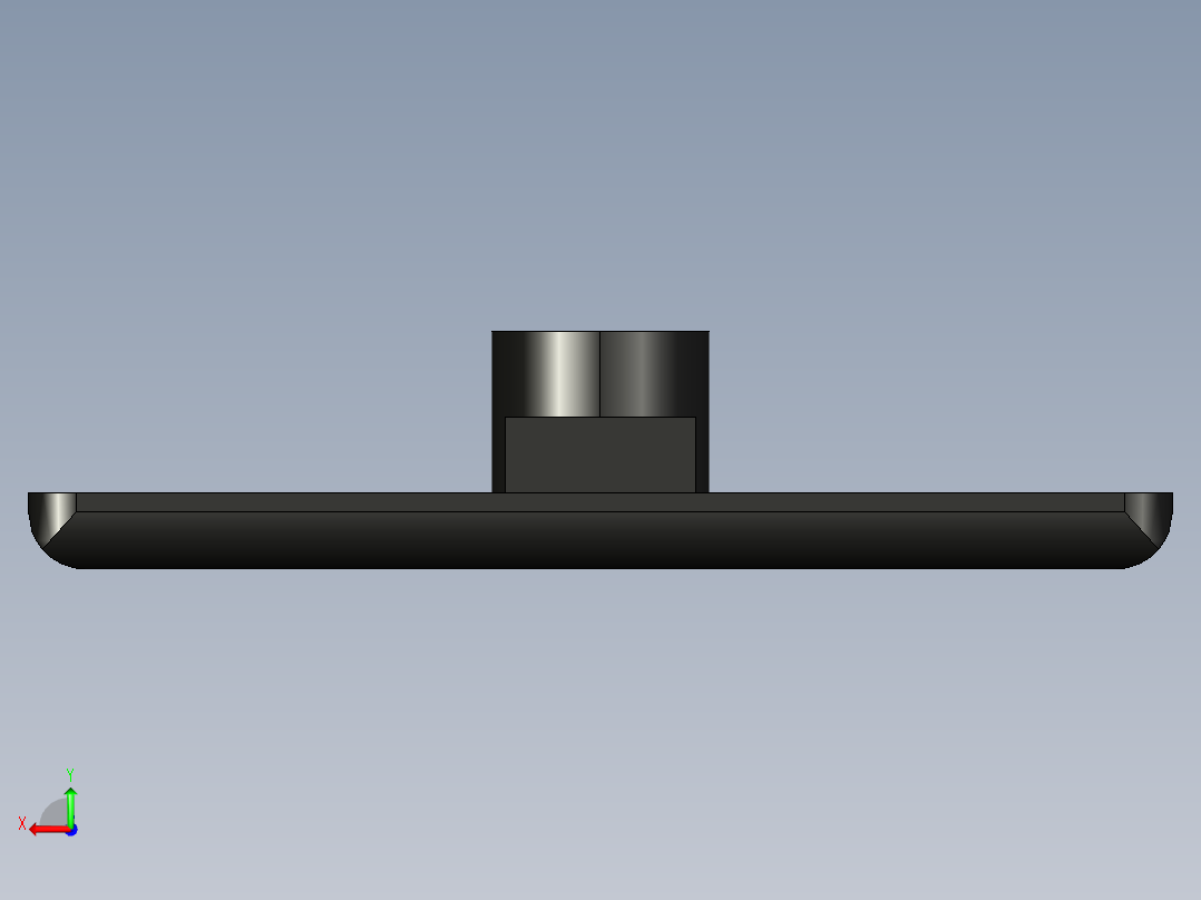 型材-BR 60X90 COVER CAP WITH HOLE KJN514663后视图