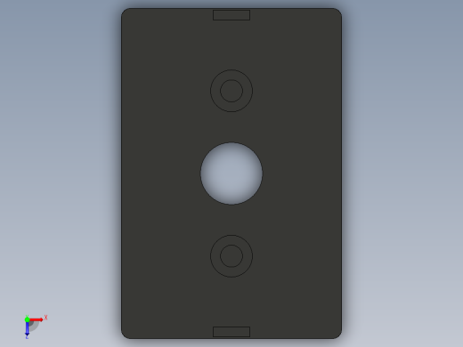 型材-BR 60X90 COVER CAP WITH HOLE KJN514663俯视缩略图