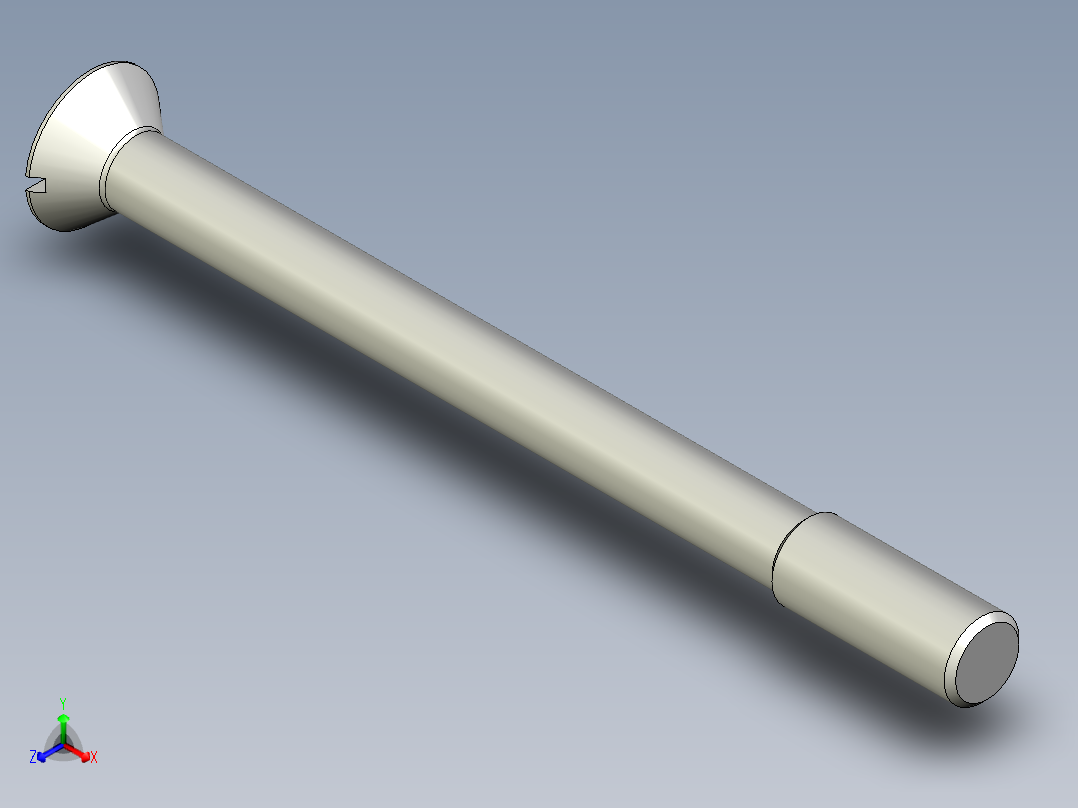 沉头螺钉-Screw_-M24-L288_59-42-4x4-40_-Countersunk_head.stp主视图