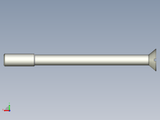 沉头螺钉-Screw_-M24-L288_59-42-4x4-40_-Countersunk_head.stp后视缩略图