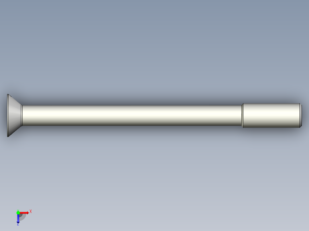 沉头螺钉-Screw_-M24-L288_59-42-4x4-40_-Countersunk_head.stp俯视图