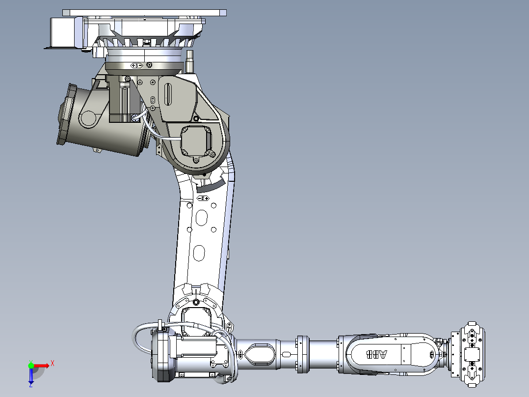 ABB-IRB6700 6轴机器人俯视图