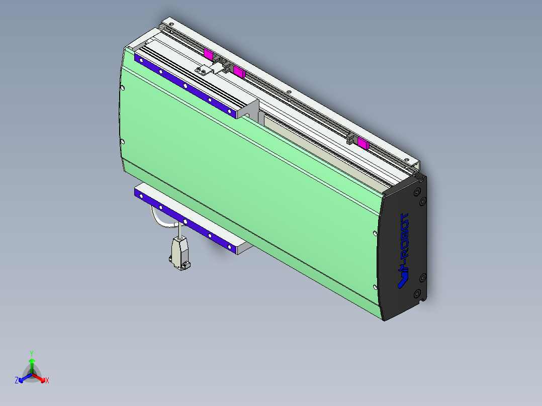 威洛博VL系列直线电机模组-VL22H3-S250主视图