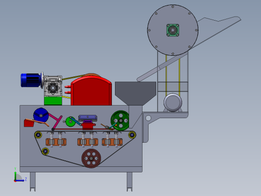 莲蓬剥莲子去膜一体机左视缩略图