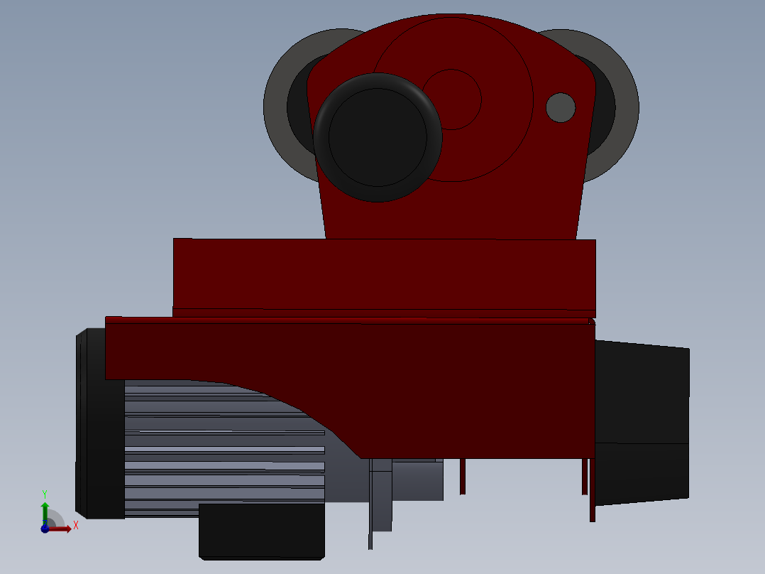 带绞盘的手推车 500 kg--sw前视图