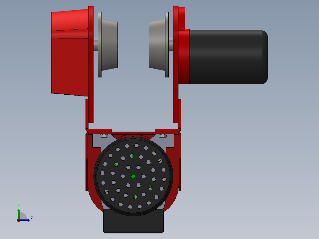 带绞盘的手推车 500 kg--sw左视图