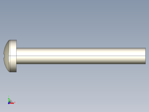 螺丝 M2 x 十字盘头-M2 x 16 Screw head.STEP前视缩略图