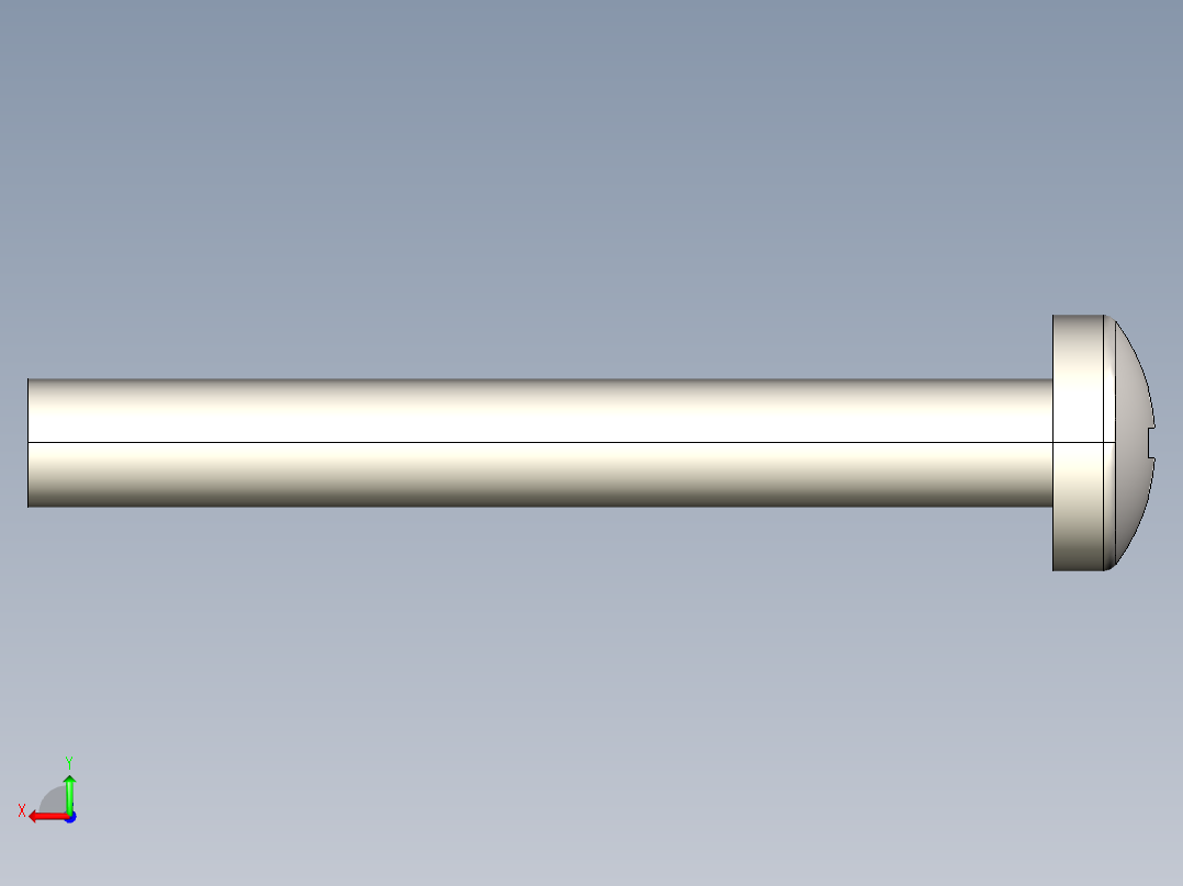 螺丝 M2 x 十字盘头-M2 x 16 Screw head.STEP后视图