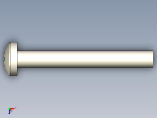 螺丝 M2 x 十字盘头-M2 x 16 Screw head.STEP俯视缩略图