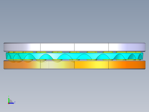 平面推力球轴承51120左视缩略图