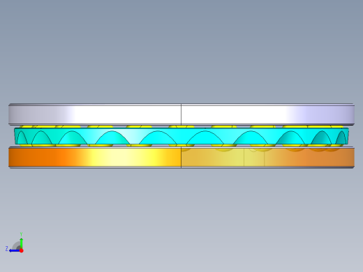 平面推力球轴承51120右视缩略图