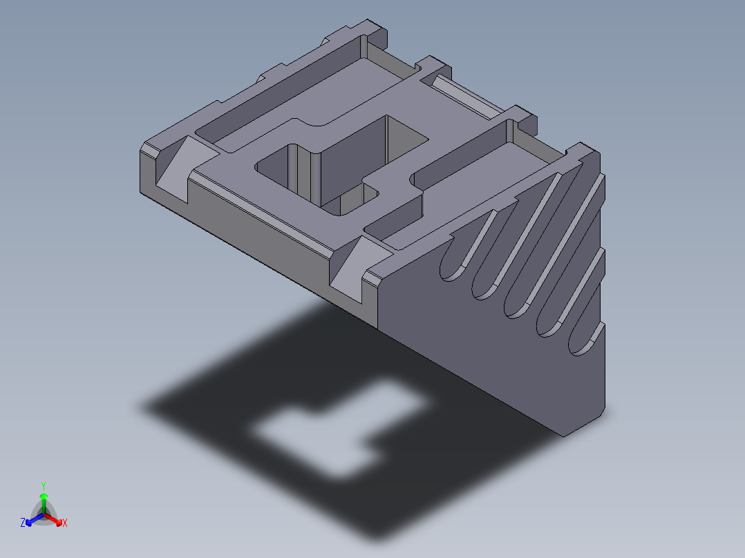 型材-BR 50X50 ANGLE BRACKET 3842530381正等轴测图