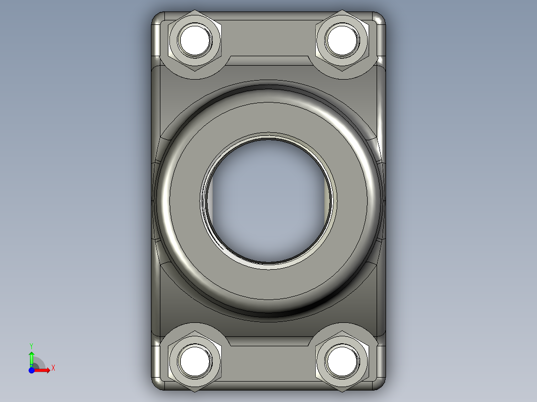 卡箍管子模型前视图