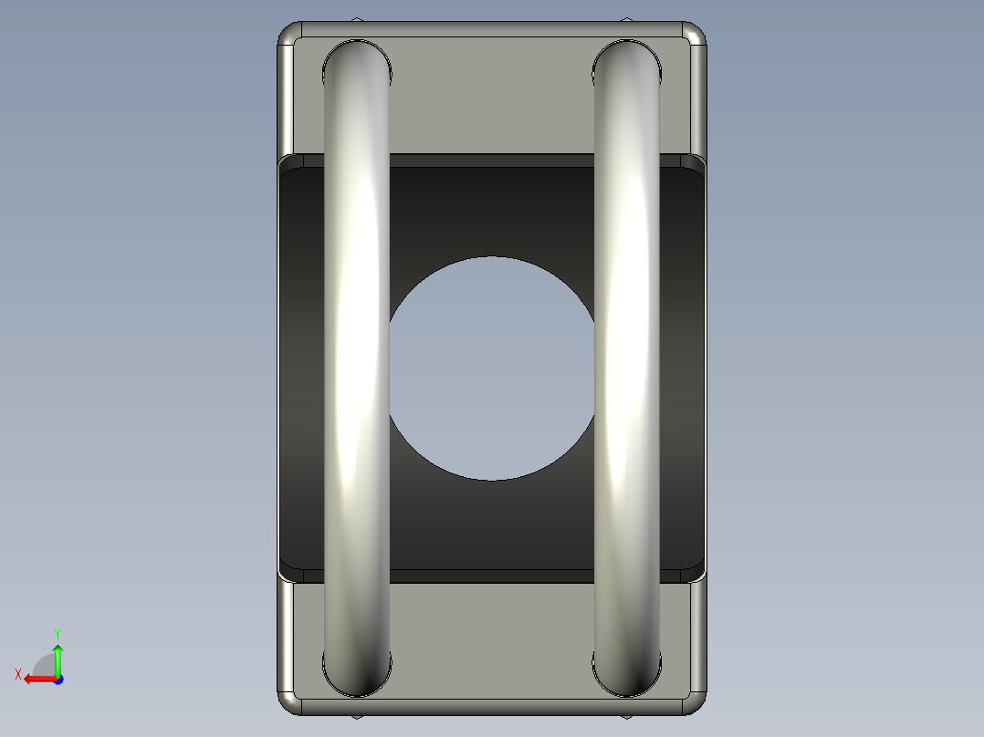 卡箍管子模型后视图