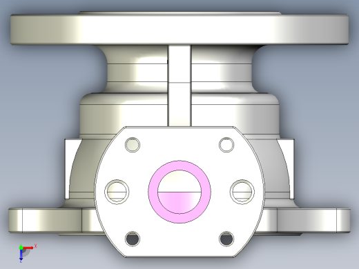 管道手动球阀-水管开关阀-手动阀门User Library-MD52C150DN65-2_MD52C150DN65.BP俯视缩略图