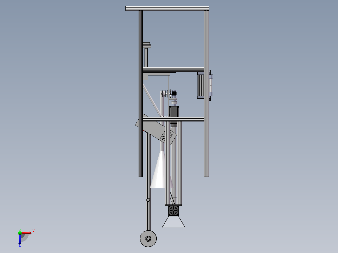 粉料包装机50俯视图