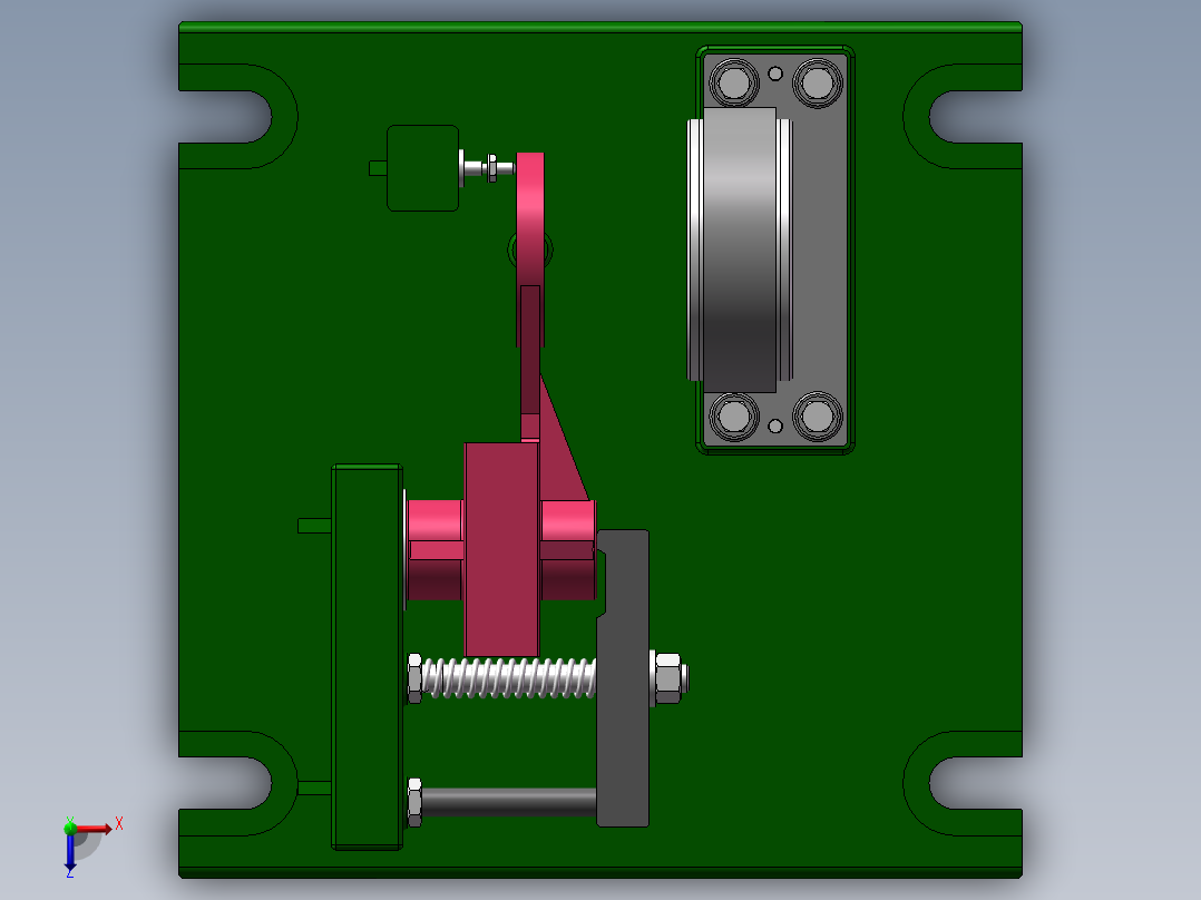 831002拨叉加工工艺及镗φ60H12孔夹具设计【含三维SolidWorks】原创俯视图