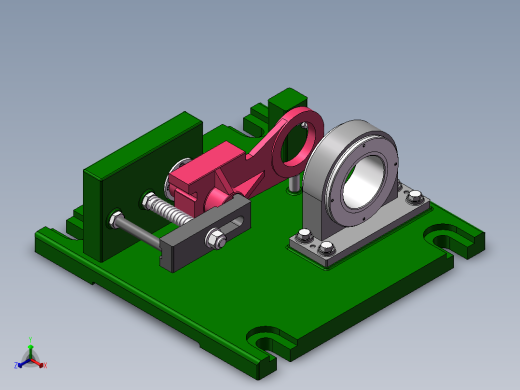 831002拨叉加工工艺及镗φ60H12孔夹具设计【含三维SolidWorks】原创正等轴测缩略图
