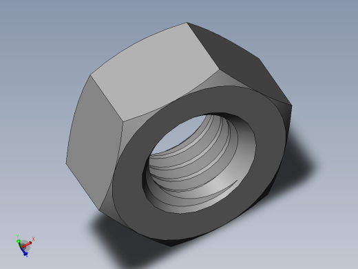DIN 934 螺母-M5 Nut.SLDPRT