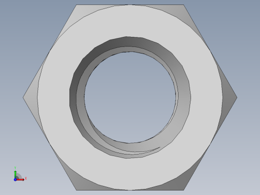DIN 934 螺母-M5 Nut.SLDPRT前视缩略图