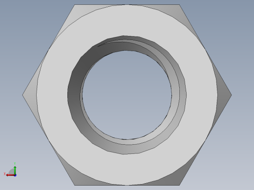 DIN 934 螺母-M5 Nut.SLDPRT后视缩略图