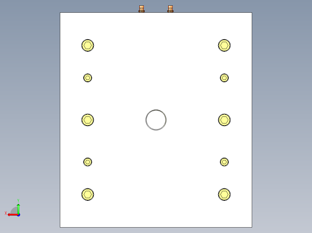 语音闹钟外壳注塑模具含三维二维说明书后视图