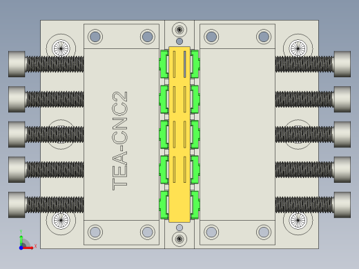 TEA-笔记本CNC工装夹具三维模型CNC2-0317前视缩略图