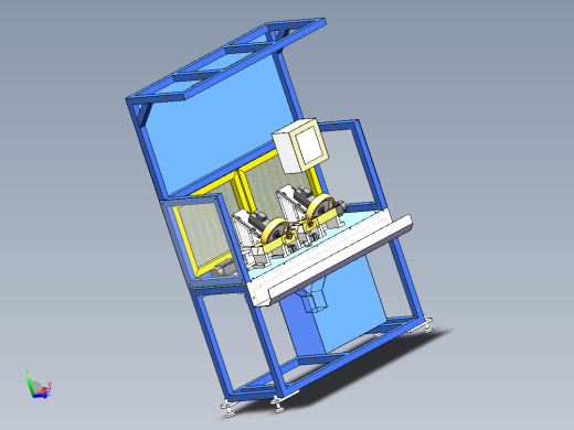 分缝条斜角切割机（sw18可编辑+工程图）