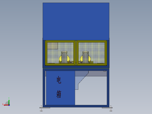 分缝条斜角切割机（sw18可编辑+工程图）后视缩略图