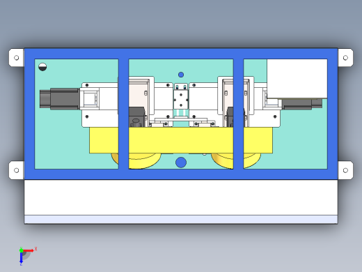 分缝条斜角切割机（sw18可编辑+工程图）俯视缩略图