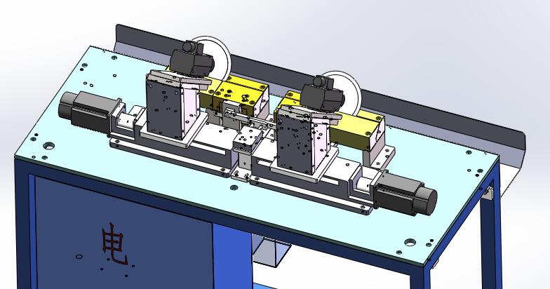 分缝条斜角切割机（sw18可编辑+工程图）