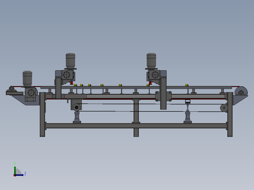 玻璃抛落式中转台sw21可编辑左视图