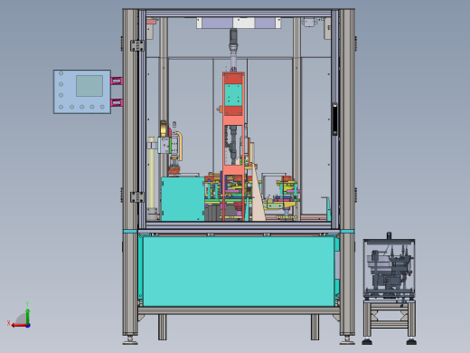 旋片泵保护壳组装设备sw20可编辑后视缩略图