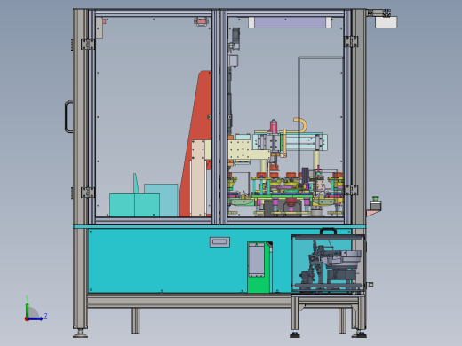 旋片泵保护壳组装设备sw20可编辑左视缩略图