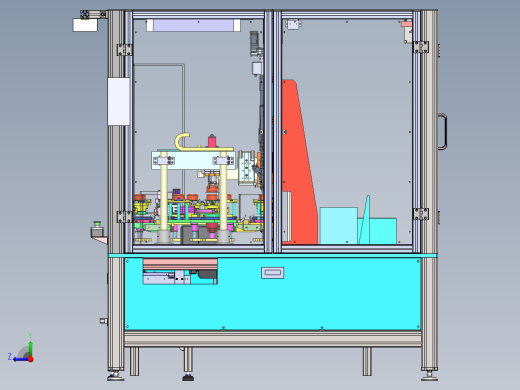 旋片泵保护壳组装设备sw20可编辑右视缩略图