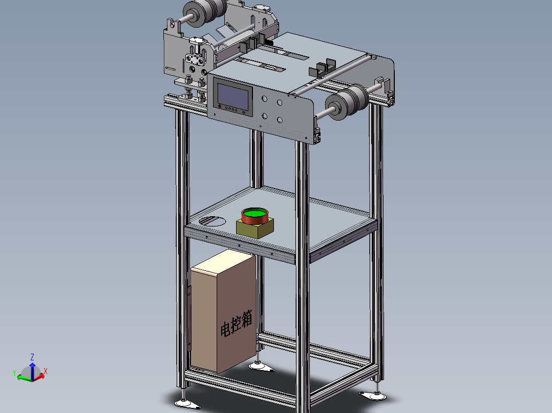 双面覆膜切断机3D