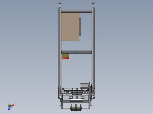 双面覆膜切断机3D俯视缩略图
