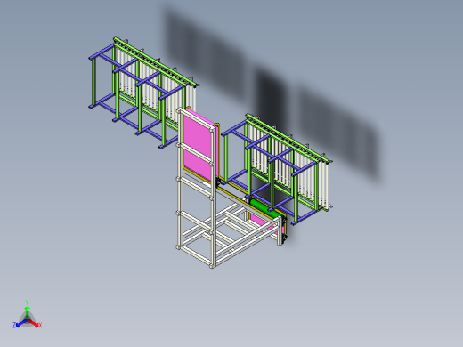 滚筒与皮带混合输送线设计