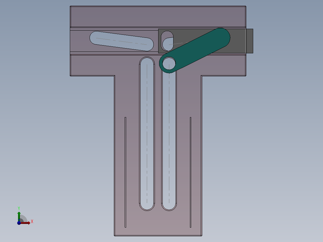 可调节手机车载支架前视图